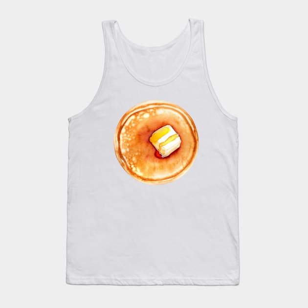 Pancake Watercolour Tank Top by EyreGraphic